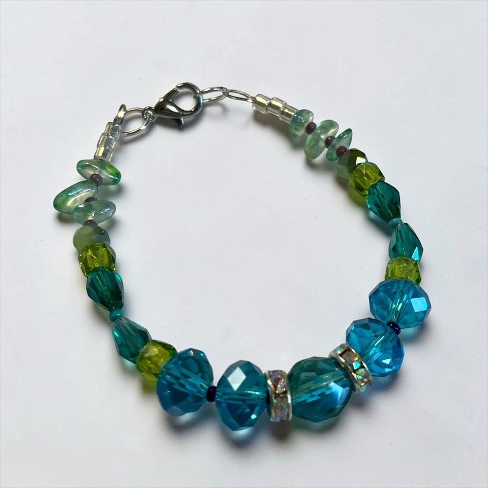 🍭5 for $20🍭 Handmade Czech Glass Crystal Bracelet CC